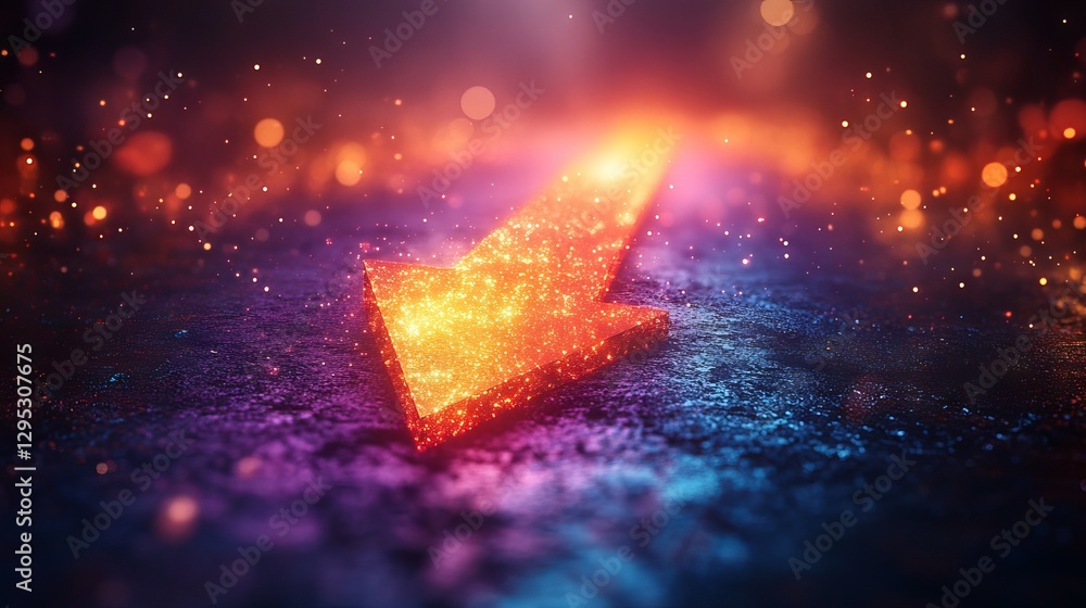 Aufkleber abstract arrow direction technology background: futuristic design with dynamic motion and innovation