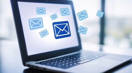 Executive departures with a leader鈥檚 farewell email on a laptop screen. Featuring professionalism and clarity