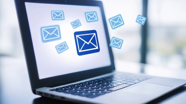 Executive departures with a leader鈥檚 farewell email on a laptop screen. Featuring professionalism and clarity