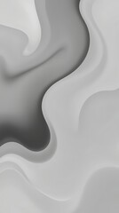 A Grayscale Abstract Image Featuring Swirling, Amorphous Shapes In Varying Shades Of Gray, Rendered In A Minimalist Style With A Smooth, Almost Fluid Texture, Creating A Sense Of Dep.