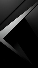 An Abstract Composition Emphasizing Sharp Angles And Contrasting Light And Shadow.  The Image Uses A High-Contrast Palette Of Black, White And Charcoal Gray To Produce A Dramatic Eff.