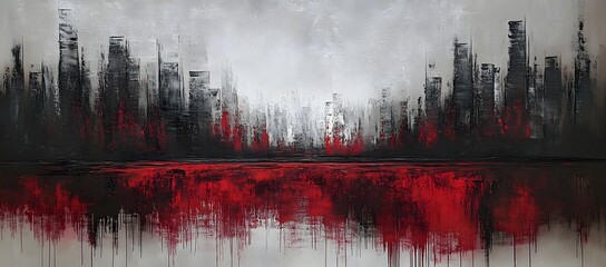 Obraz premium Cityscape of Despair