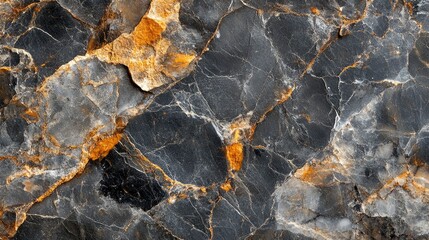 Luxurious Black and Gold Marble Texture Seamless High-Resolution Background
