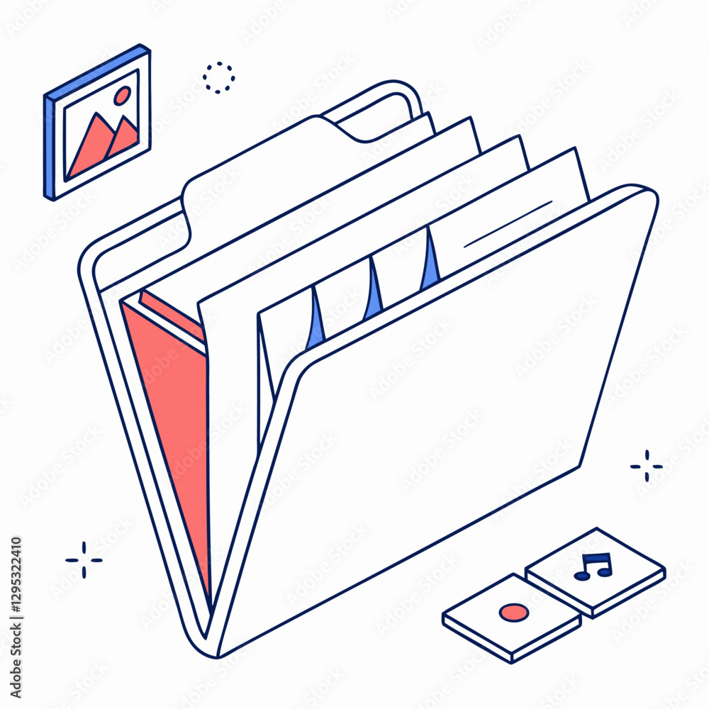Poster vector illustration of an envelope. vector illustration of an envelope with cards. vector illustrati