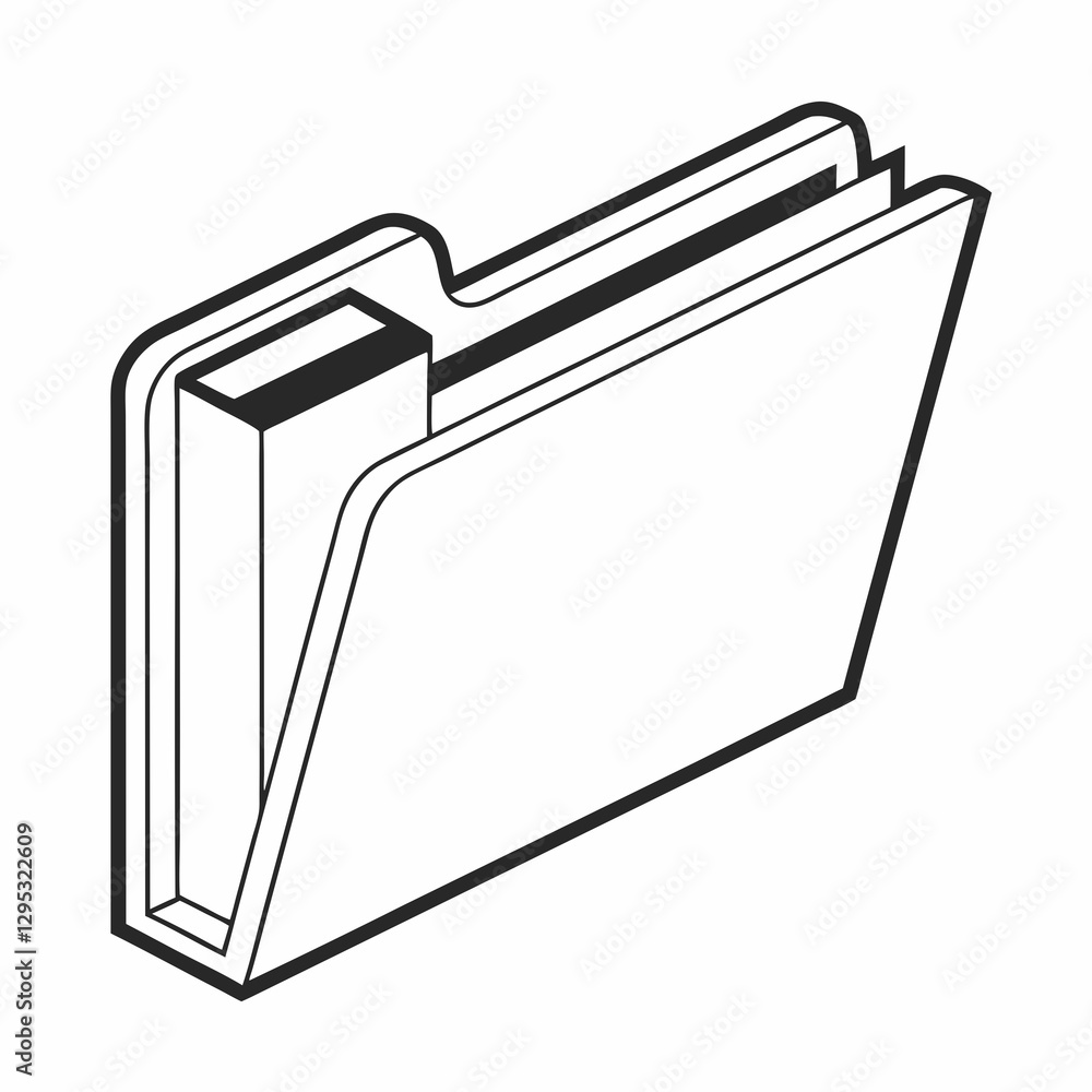 Poster file folder with document icon. folder with document. file folder with document