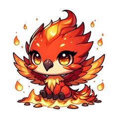 Chibi Fire Phoenix &ndash; The Flame Bird