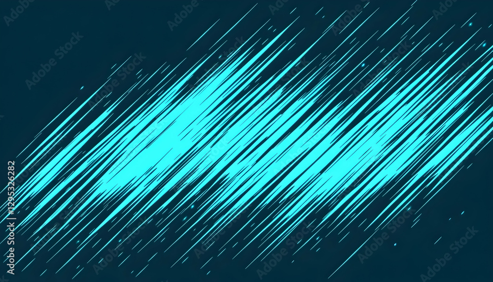 Poster dynamic abstract background with teal diagonal streaks, ideal for motion graphics, tech websites, an