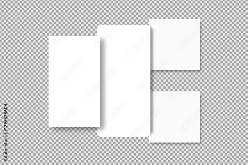 Canvas Prints social media post and stories interface mockup. social media mobile app page template design for use
