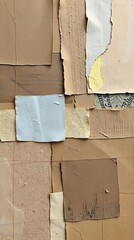 Abstract Expressionist Piece, Featuring A Collage Of Various Textures, Including Sand Grain And Smooth Metal, Rendered In Muted Earthy Tones, With A Focus On Layering And Depth In A .