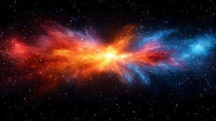 Vibrant New Year's Eve Fireworks Illuminating the Night Sky, Symbolizing Celebration – Generative AI