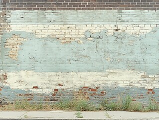 Weathered Brick Wall, Urban Decay, Streetside