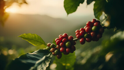 A fair-trade coffee brand showcasing ethical sourcing from small farmers