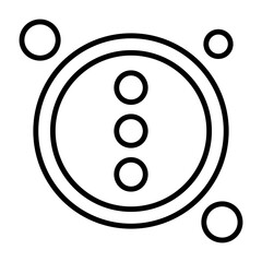 Customize Button Outline Style Icon Design