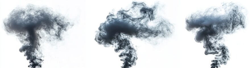 Ink Blot Design Against White Background