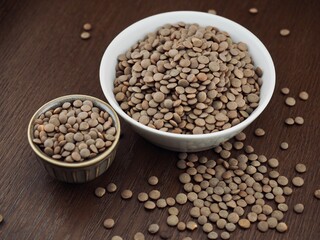 유기농 렌틸콩, 콩, 요리재료 