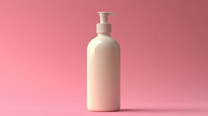 white pump bottle isolated,studio background