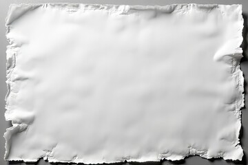 Blank White Torn Paper Texture Background Image