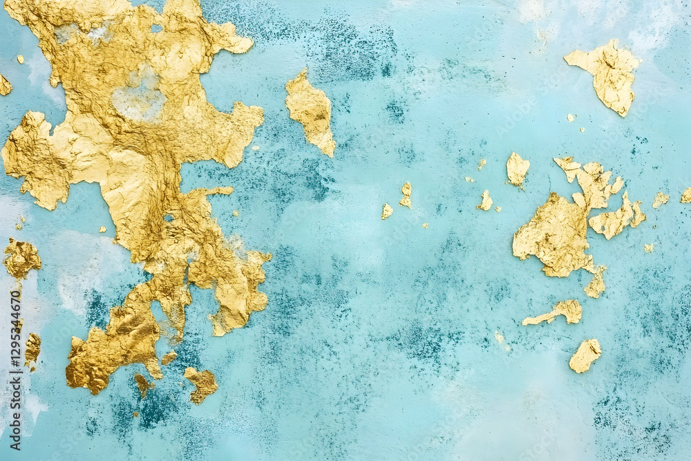 Aufkleber elegant blue and gold abstract texture background perfect for adding a touch of luxury and sophistic