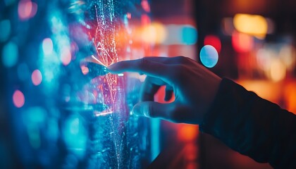 Interactive map, city night, data