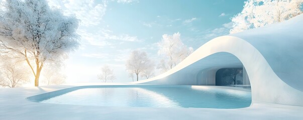 Winter Wonderland Architectural Pool
