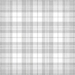 Seamless Gray Plaid Pattern Design Textile Industry Surface Texture Minimalistic Style Close-Up View Modern Aesthetic
