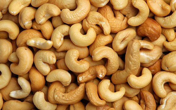Roasted Cashews Nuts Food Background Texture Image