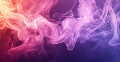 Fototapeta premium Ethereal Whispers, A Mesmerizing Dance of Light and Color in a Dreamlike Smoke Composition, Evoking Mystery and Tranquility through Delicate Movement and Gradient Hues
