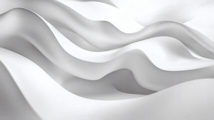 Obraz premium Clean and Futuristic White-Silver Gradient Background for Digital Design