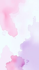 Obraz premium An Abstract Watercolor Painting Featuring A Blend Of Soft Pinks, Lavenders, And Deep Purples, Creating A Dreamy And Ethereal Atmosphere. The Style Is Loose And Expressive, With Delic.