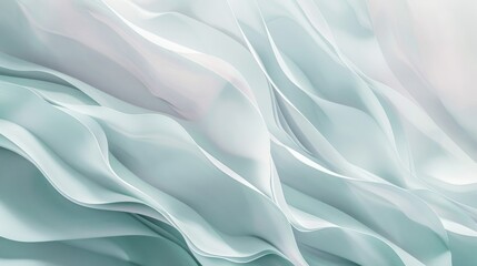 Obraz premium Abstract pastel shapes and smooth curves in light colors. Abstract image of wavy texture with white, blue and pink pastel color.Digital art for design and print. Soft and fluid concept. AIG51.