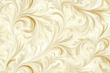 Elegant beige and gold swirling floral pattern. Ideal for wedding invitations, luxury branding, or elegant website backgrounds.