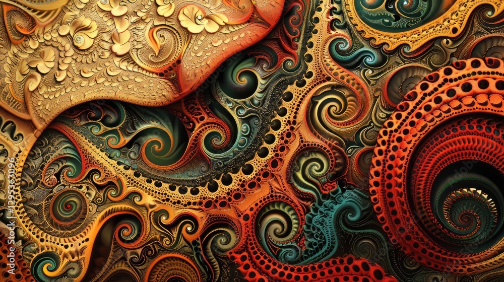 Poster layered geological pattern with abstract earth tones. 3d textured background of stone texture or swi