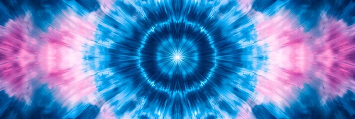 Psychedelic Tie-Dye Mandala Design