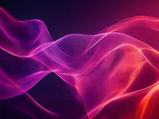 Fototapeta premium Pink-red lightwave abstract flow