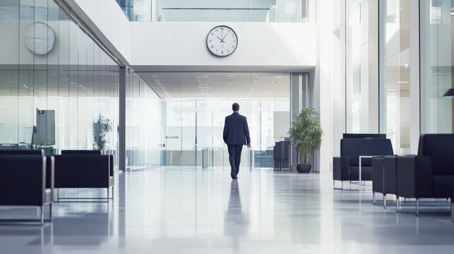 Executive departures with an office clock showing the final hour. Featuring leadership change and career transition