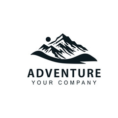 Mountain logo vector template symbol design