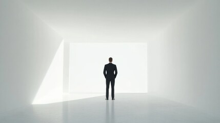 Obraz premium Executive departures with an office farewell speech. Featuring leadership transition and respect