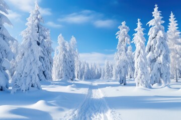 winter fjord exudes a tranquil and immaculate atmosphere, showcasing shimmering ice