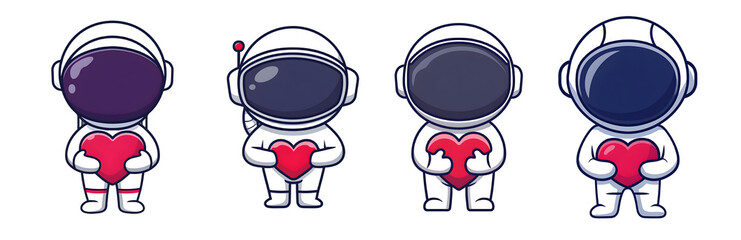 Astronaut Holding a Heart