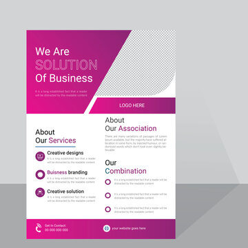 Modern business flyer template