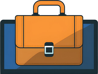 Cartoon Briefcase Illustration
