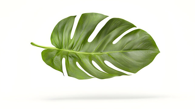 A leafy green plant with a long stem and a large leaf