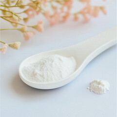 Gentle Start: Spoonful of Infant Milk Powder, flour in a spoon