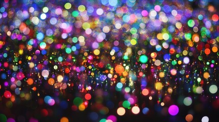 Naklejka premium Colorful Bokeh Lights Abstract Background Image