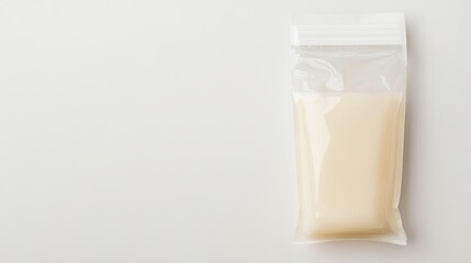 Breast Milk Bag: Storage White Copy Space Mockup 