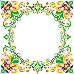 Fototapeta premium frame with flowers