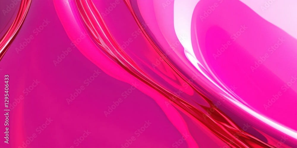 Poster pink abstract: an artistic and modern abstract design in vibrant shades of pink creating a dynamic a