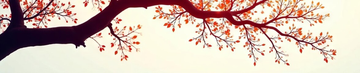 Obraz premium Intricate, spindly tree branch silhouette, light background, texture, stock photo, wildlife