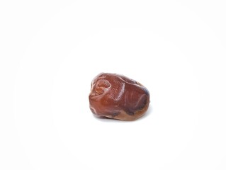 Date fruit isolated on white background, Typical Muslim food during the month of Ramadan 