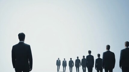 Executive departures with team members adjusting to new leadership roles. Featuring adaptability and growth